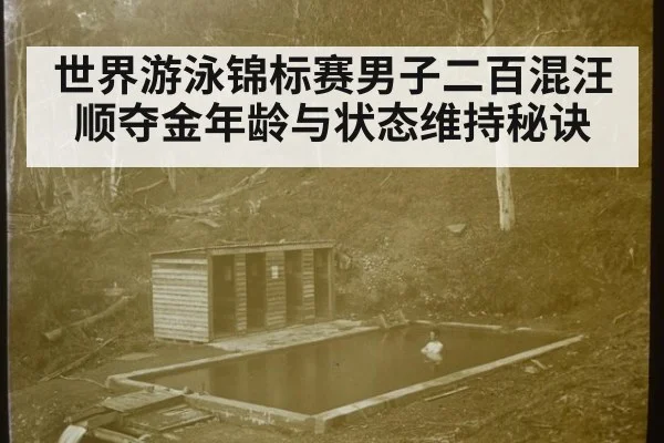 世界游泳锦标赛男子二百混汪顺夺金年龄与状态维持秘诀